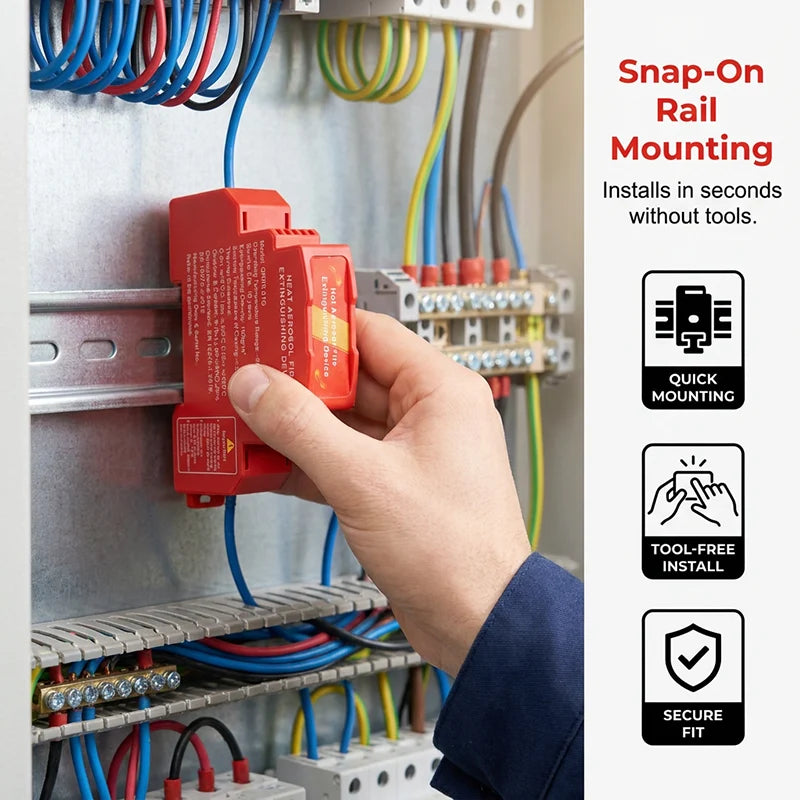 🧯 50% OFF Today! Automatic Aerosol Fire Suppression Device for Electrical Cabinets