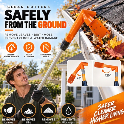 🔧 LIMITED‑TIME 50% OFF! ✨ No-Climb Gutter Cleaning Tool