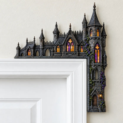 Gothic Castle Door Topper – Dark Fairytale Doorway Décor