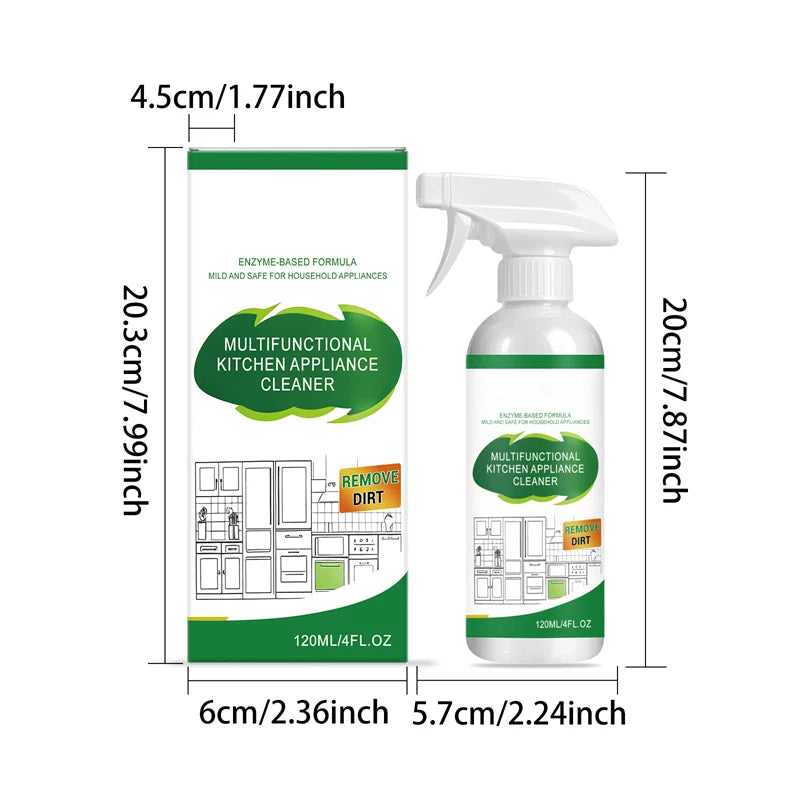 ⏳LAST DAY SALE 50% OFF! 🔥 Multifunctional Kitchen Appliance Cleaner Spray 🧼 Powerful Grease & Grime Remover | Perfect for Ovens, Hobs, Microwaves & Other Kitchen Appliances ✨