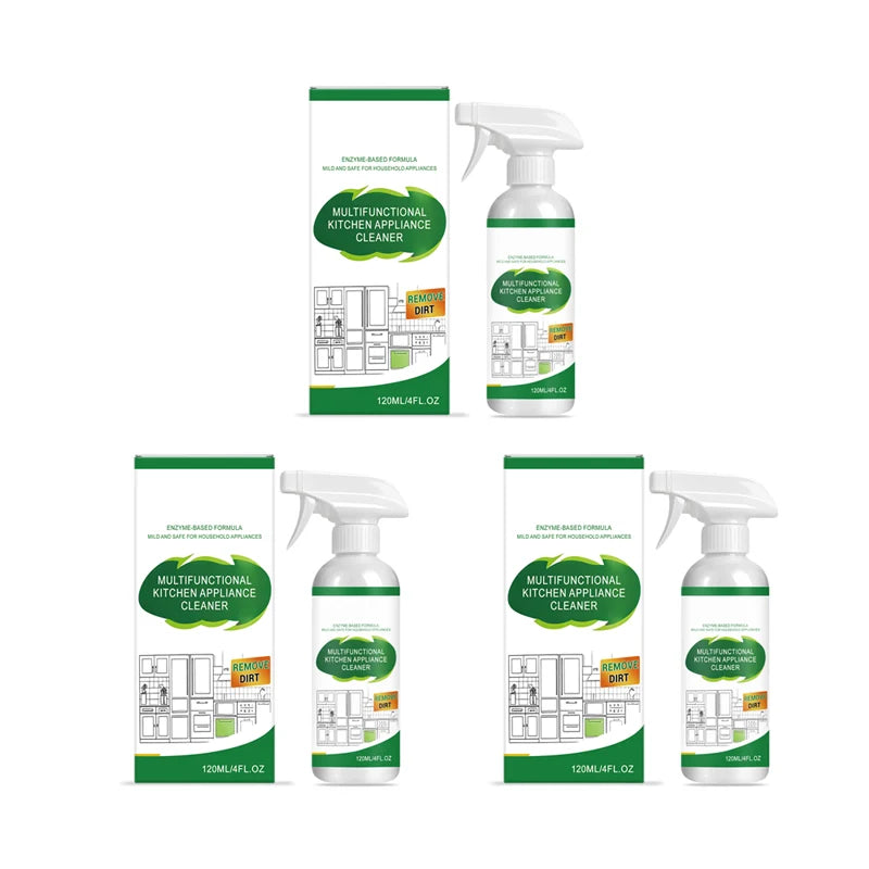 ⏳LAST DAY SALE 50% OFF! 🔥 Multifunctional Kitchen Appliance Cleaner Spray 🧼 Powerful Grease & Grime Remover | Perfect for Ovens, Hobs, Microwaves & Other Kitchen Appliances ✨