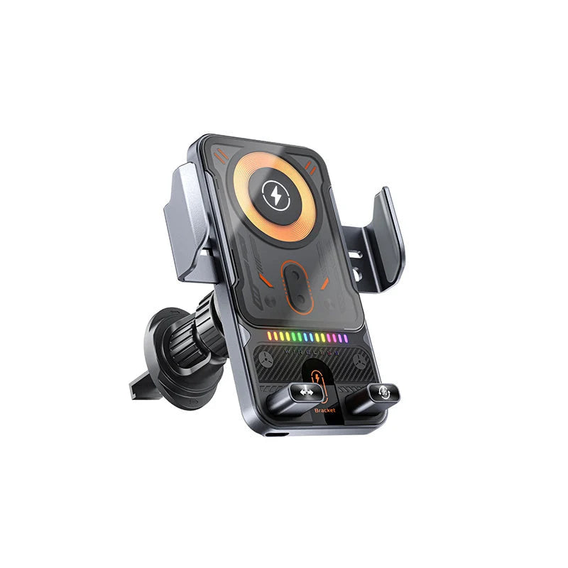 🔥HOT SALE 50% OFF🎁⚡Over 50K sold! 📱Smart 2-in-1 Car Rotating Mobile Phone Holder & Wireless Charger⚡
