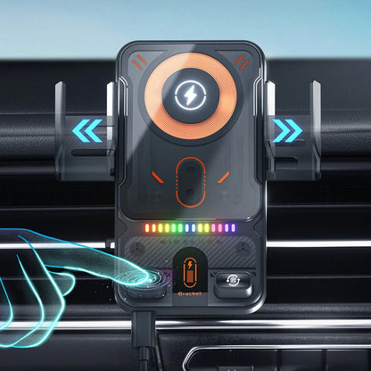 🔥HOT SALE 50% OFF🎁⚡Over 50K sold! 📱Smart 2-in-1 Car Rotating Mobile Phone Holder & Wireless Charger⚡