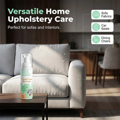 🔥BUY 1 GET 1 FREE 🫧 Waterless Carpet Foam Stain Remover – Lift, Wipe & Refresh