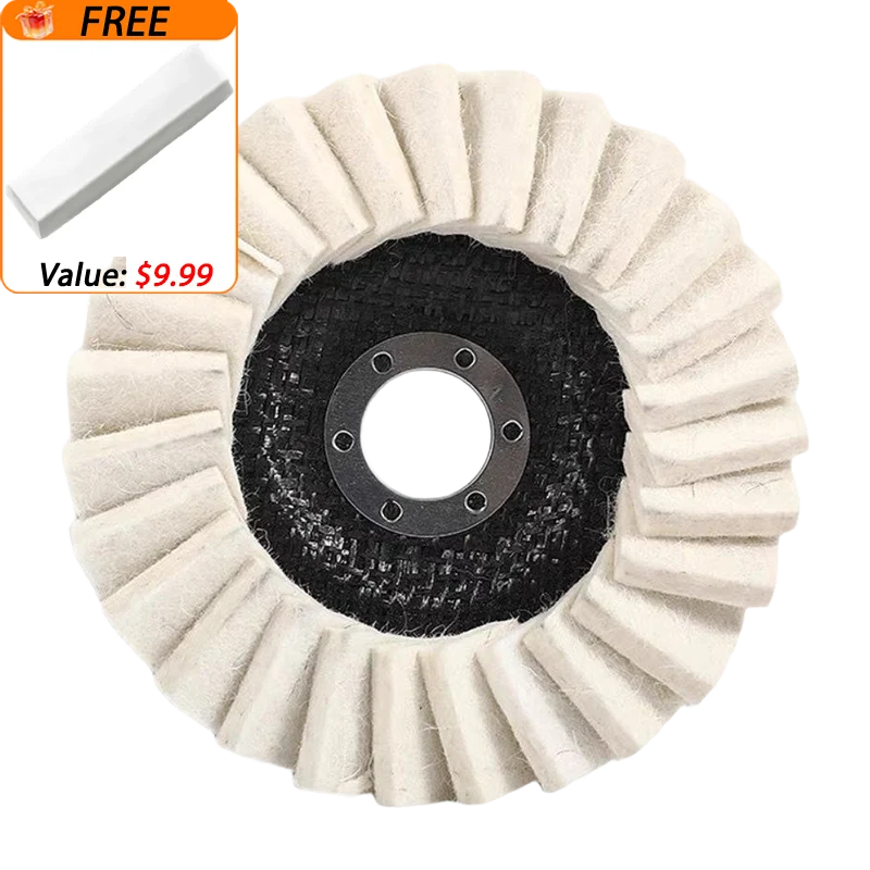 🔥Wool Felt Flap Discs Polishing Wheel