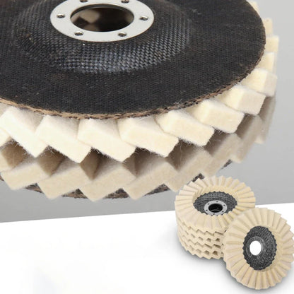 🔥Wool Felt Flap Discs Polishing Wheel