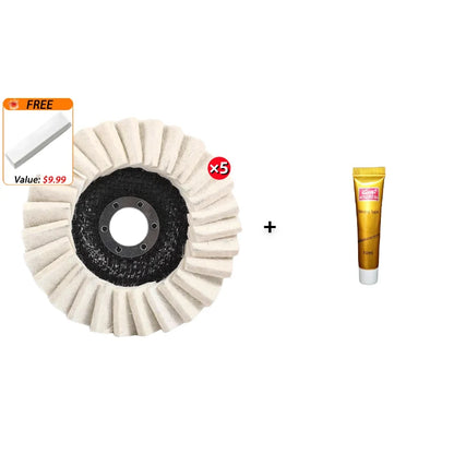 🔥Wool Felt Flap Discs Polishing Wheel