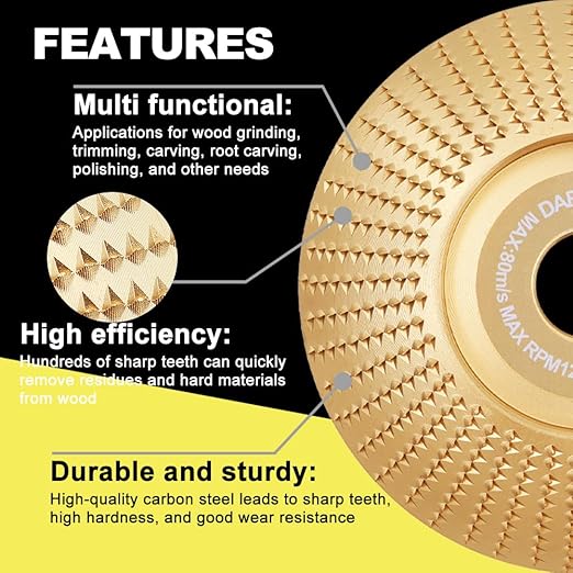 3PCS Wood Carving Disc Set