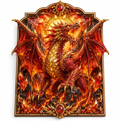 🐉 3D Layered Dragon Diamond Painting Kit, 5 Styles Fantasy Crystal Pearl Drill DIY Art Decor 25×30cm