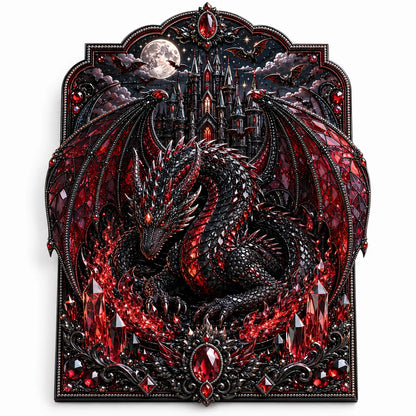 🐉 3D Layered Dragon Diamond Painting Kit, 5 Styles Fantasy Crystal Pearl Drill DIY Art Decor 25×30cm
