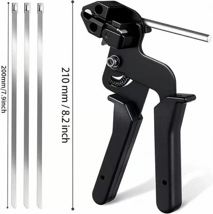 🔥Stainless Steel Cable Tie Gun with Metal Zip Ties