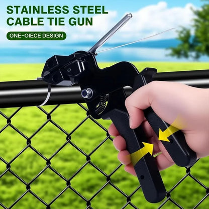 🔥Stainless Steel Cable Tie Gun with Metal Zip Ties
