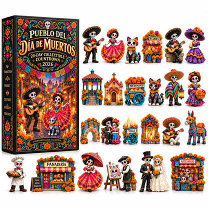 🔥DAY OF THE DEAD KICKOFF 49% OFF - 💀Day of the Dead Village Advent Calendar 2026🎁