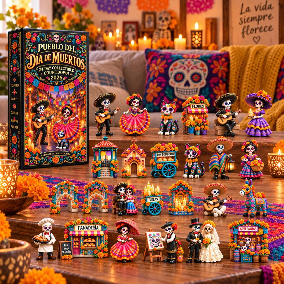 🔥DAY OF THE DEAD KICKOFF 49% OFF - 💀Day of the Dead Village Advent Calendar 2026🎁