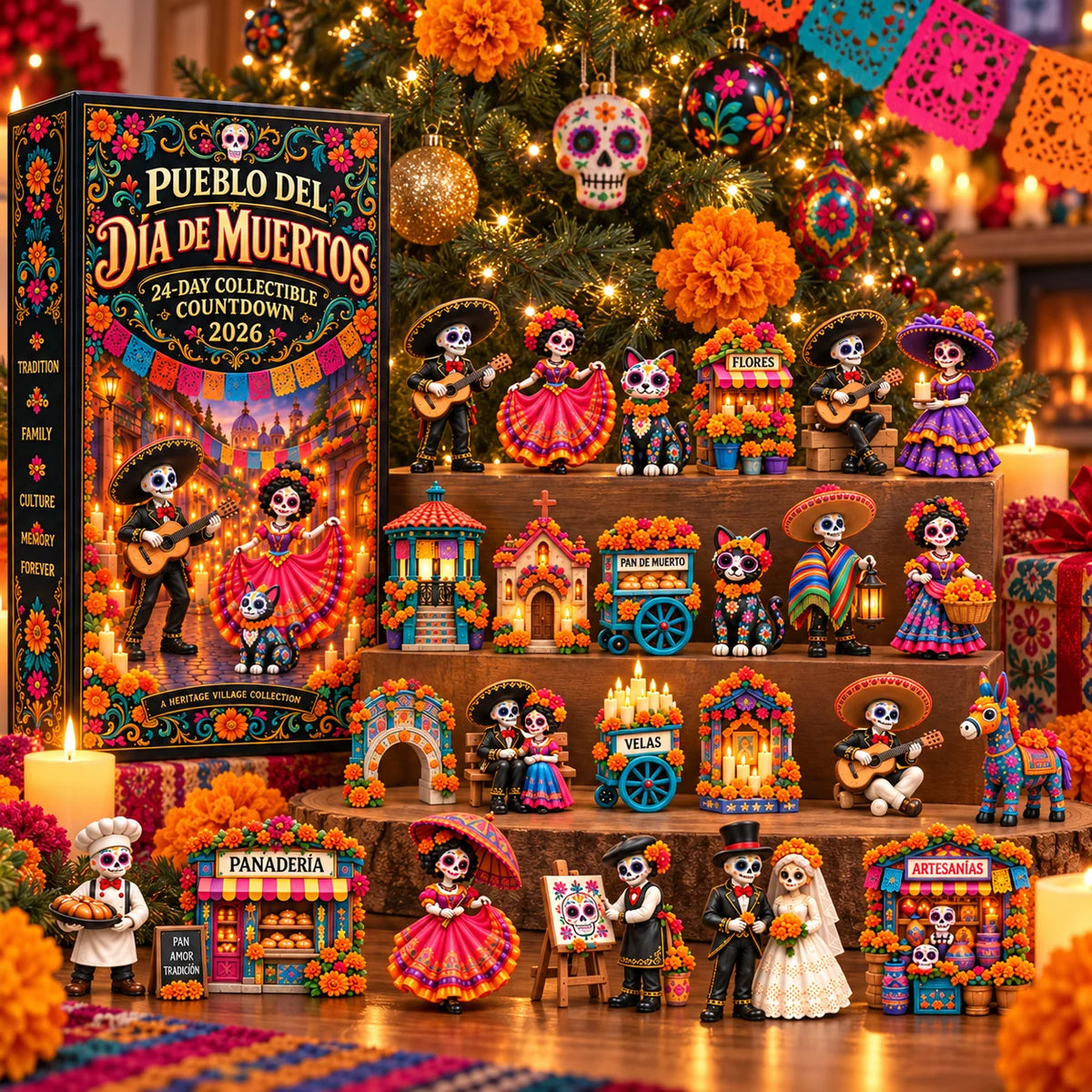 🔥DAY OF THE DEAD KICKOFF 49% OFF - 💀Day of the Dead Village Advent Calendar 2026🎁