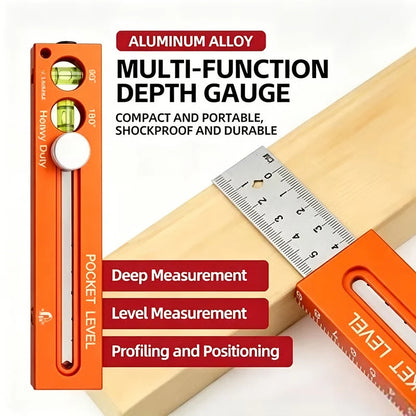 📏Multifunctional marking level ruler🚗Delivered within five working days🔥
