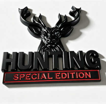 🦌 HUNTING Special Edition 3D Chrome Metal Car Emblem
