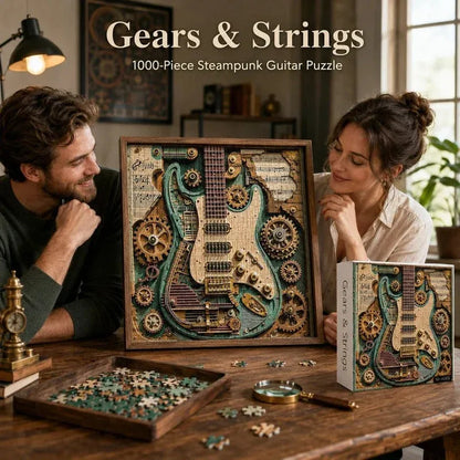 🧩creative Steampunk Guitar 3d Puzzle
