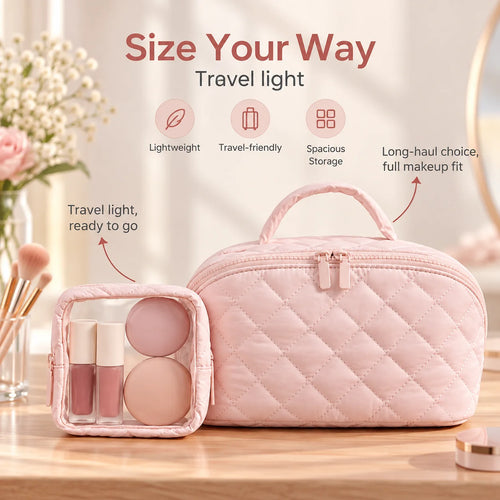 49% OFF This Week Promotions🎉🎉Travel Makeup Bag for Woman-Large Size