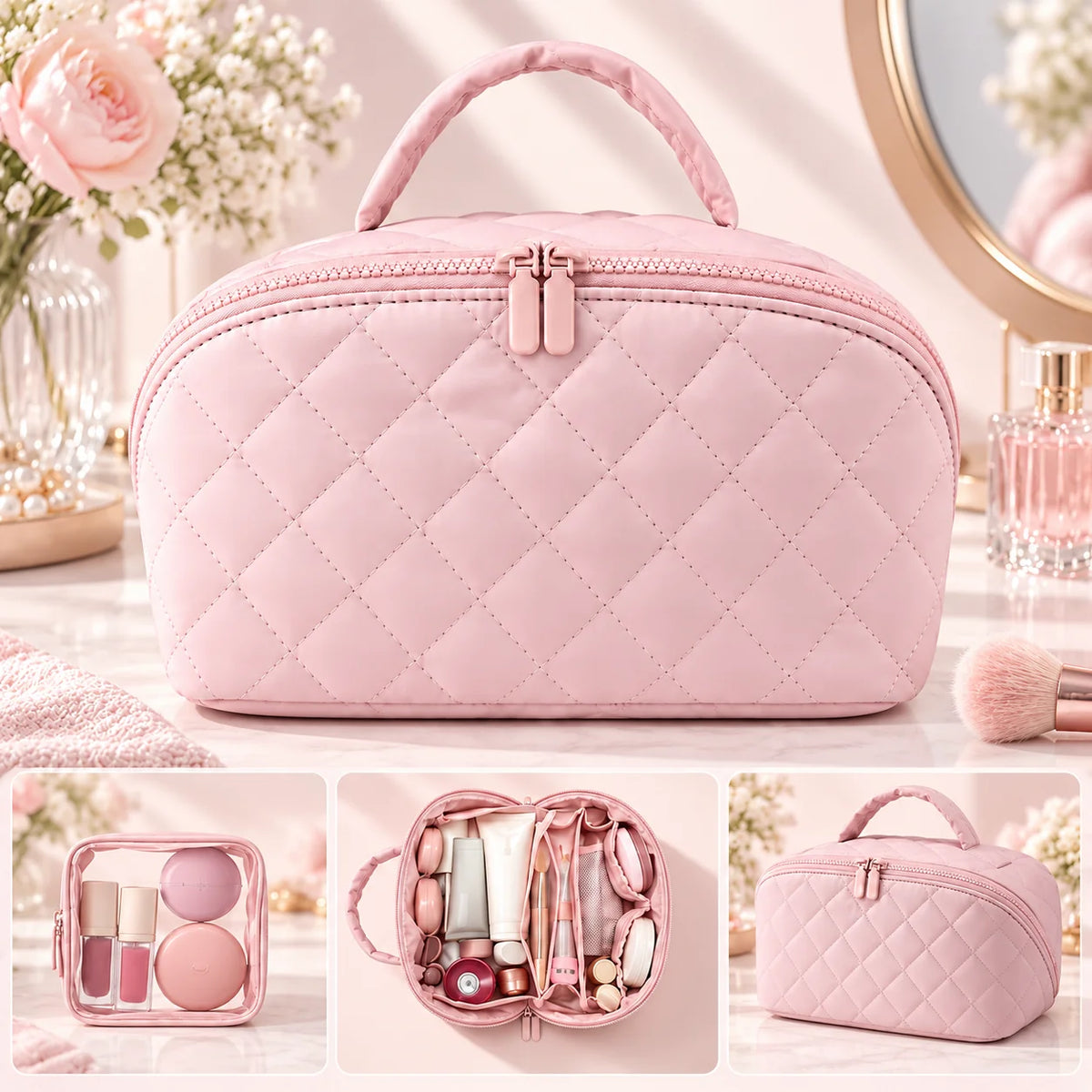 49% OFF This Week Promotions🎉🎉Travel Makeup Bag for Woman-Large Size