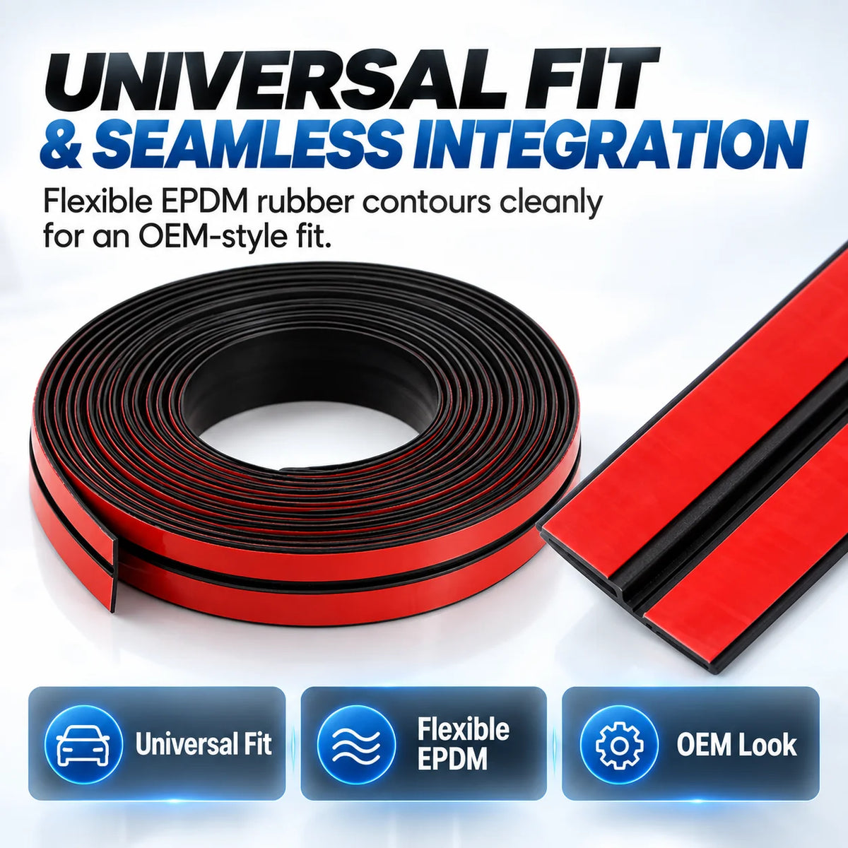 Premium T-Type Rubber Sealing Strip for Car Roof & Windows ✨