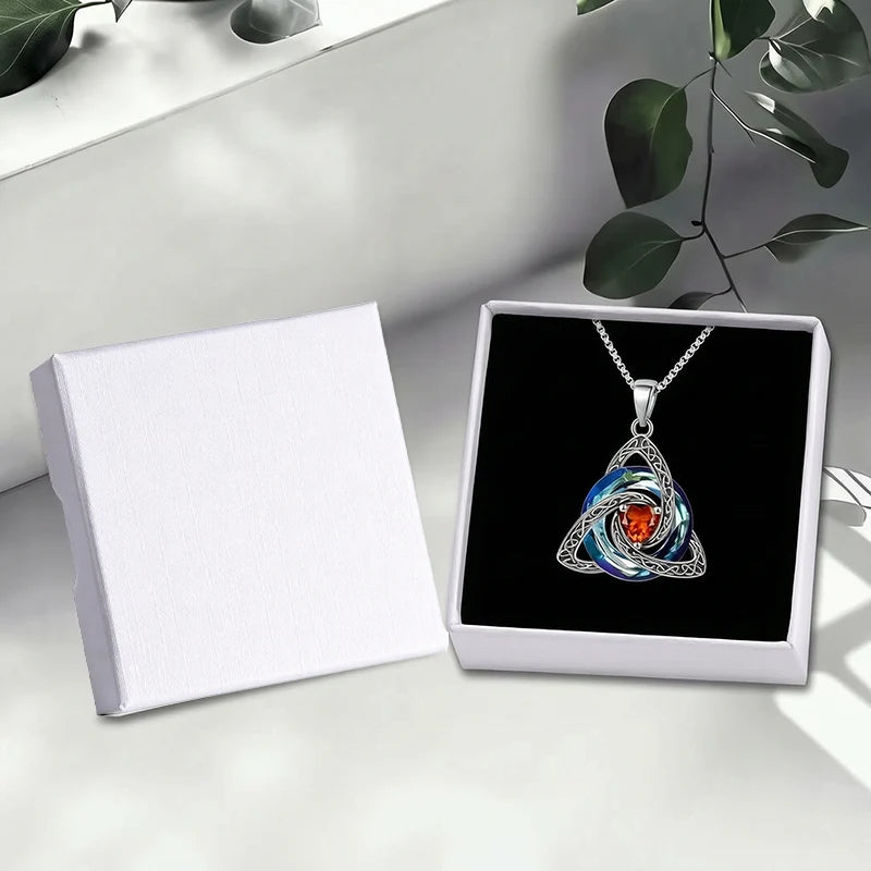 💝Birthstone Celtic Knot Necklace for Women