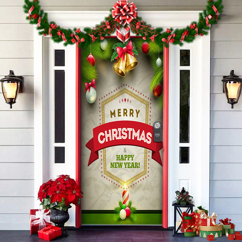 🎄🎅 Christmas Door Cover – Instant Holiday Cheer!