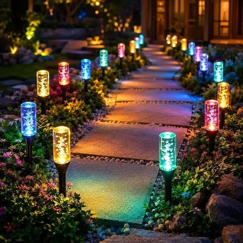 ⏰Last Day 49% OFF ✨Solar Pathway Lights Outdoor Crystal Bubble