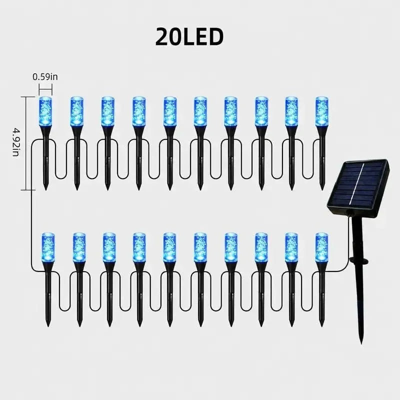 ⏰Last Day 49% OFF ✨Solar Pathway Lights Outdoor Crystal Bubble