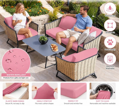 🪑 Stretch Sofa Cushion Covers Set (4 / 8 / 12 PCS)