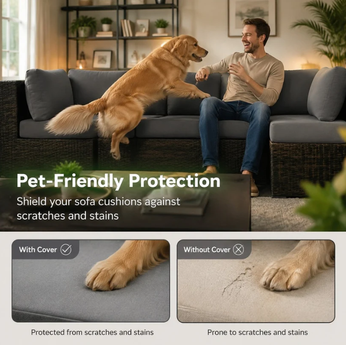 🪑 Stretch Sofa Cushion Covers Set (4 / 8 / 12 PCS)