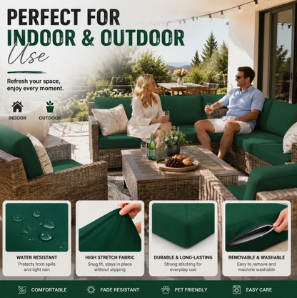 🪑 Stretch Sofa Cushion Covers Set (4 / 8 / 12 PCS)