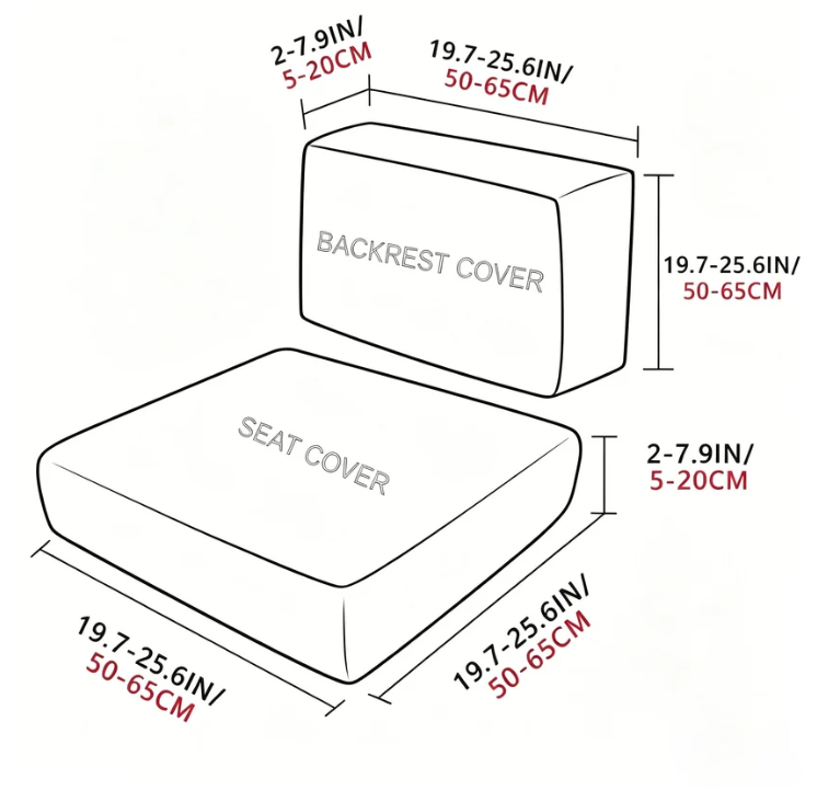 🪑 Stretch Sofa Cushion Covers Set (4 / 8 / 12 PCS)