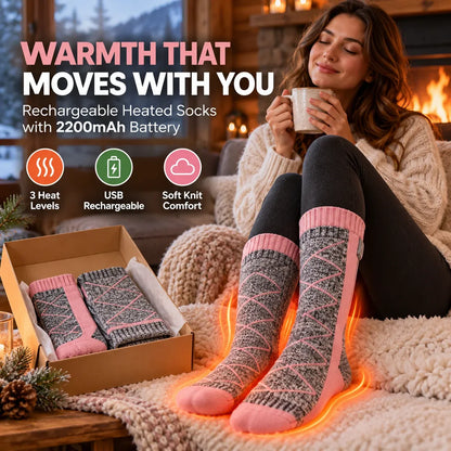 🔥 Rechargeable Heated Socks – Say Goodbye to Cold Feet in Minutes