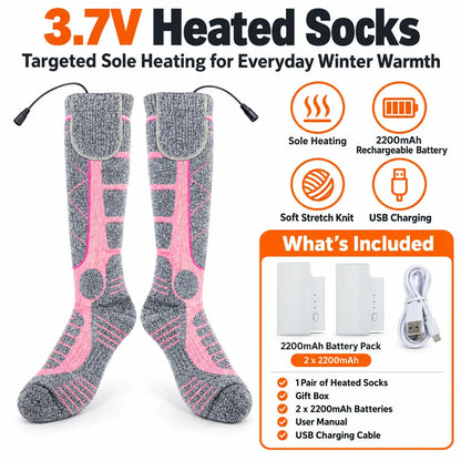 🔥 Rechargeable Heated Socks – Say Goodbye to Cold Feet in Minutes