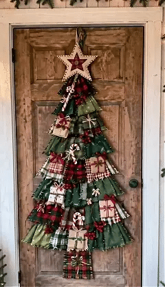 🎄Beginner-Friendly DIY Oversized Patchwork Christmas Tree Door Hanging Kit