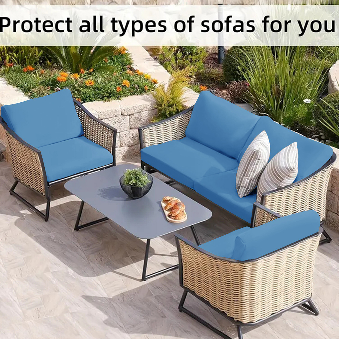 🪑 Stretch Sofa Cushion Covers Set (4 / 8 / 12 PCS)