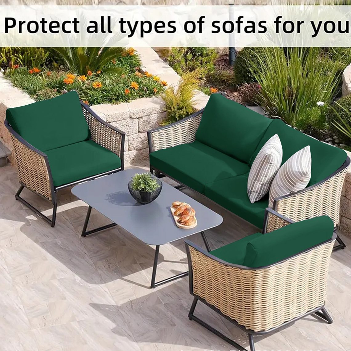 🪑 Stretch Sofa Cushion Covers Set (4 / 8 / 12 PCS)