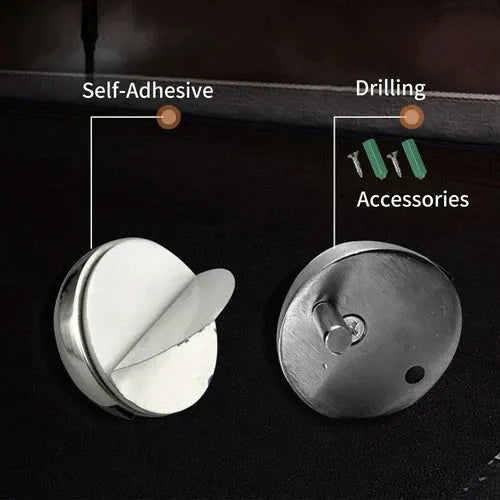 HOT SALE🔥Hidden Stainless Steel Rubber Dual-use Door Stopper Door Holders