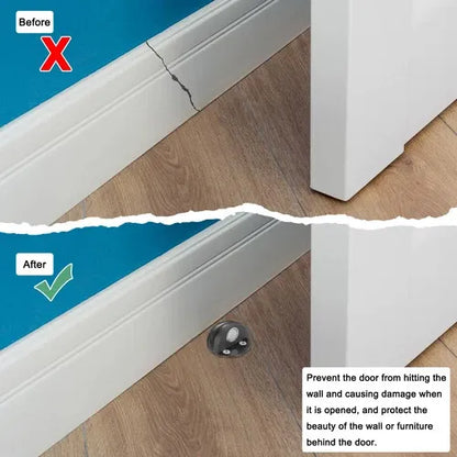 HOT SALE🔥Hidden Stainless Steel Rubber Dual-use Door Stopper Door Holders