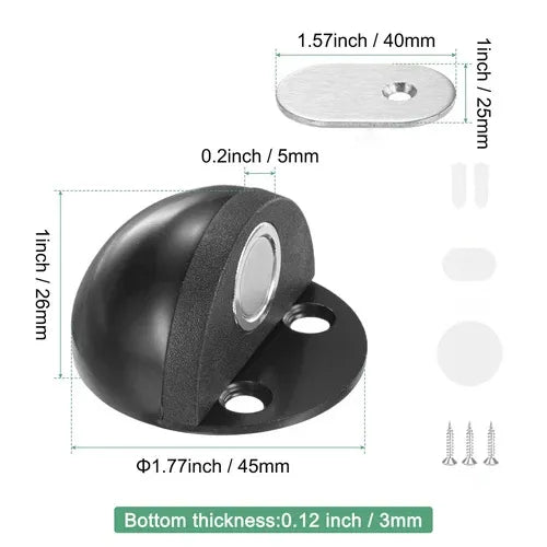HOT SALE🔥Hidden Stainless Steel Rubber Dual-use Door Stopper Door Holders