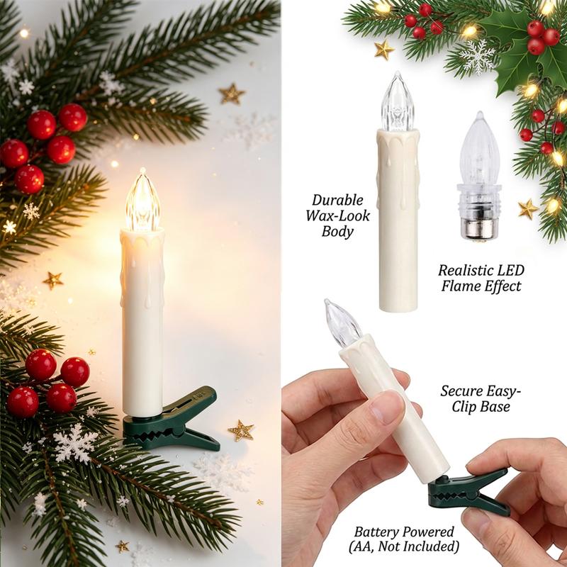 LED Flameless Candle Clip Lights with Remote
