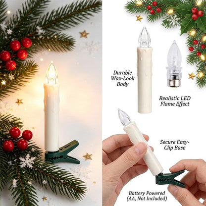 LED Flameless Candle Clip Lights with Remote