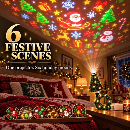 🔥last Day 49% Off 🔥 Magical Christmas Tree Usb Projector Light – Festive Holiday Atmosphere Lamp