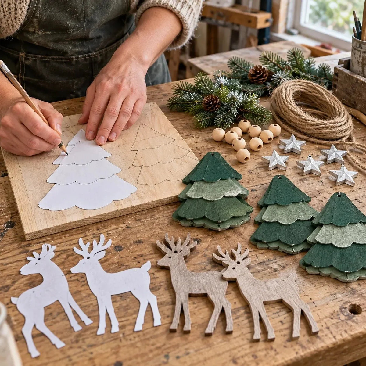 ⏰ LAST DAY 49% OFF - 🦌 Lighted Woodland Christmas Garland