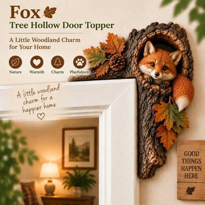🎅 2026 Christmas Gift 50% Off--🐿️Chipmunk Tree Hollow Door Topper | Woodland Animal Doorway Decor For Cozy Nature Homes