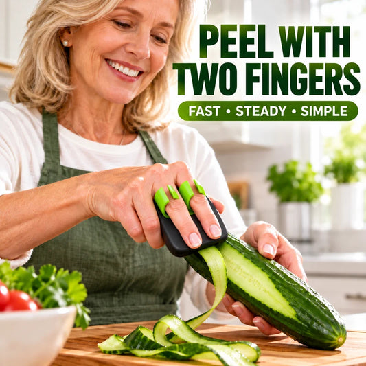 🥕 BUY 1 GET 1 FREE! ✌️ Two-Finger Vegetable Peeler – Handy, Compact, Easy To Store 🥒