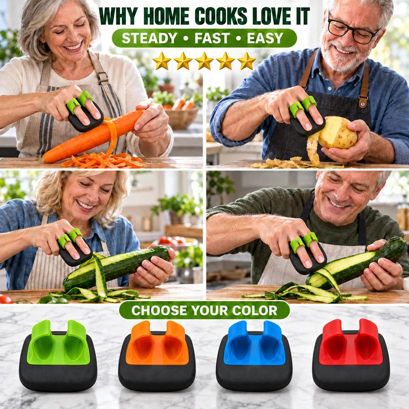 🥕 BUY 1 GET 1 FREE! ✌️ Two-Finger Vegetable Peeler – Handy, Compact, Easy To Store 🥒