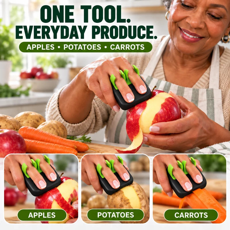 🥕 BUY 1 GET 1 FREE! ✌️ Two-Finger Vegetable Peeler – Handy, Compact, Easy To Store 🥒