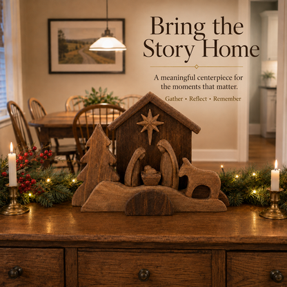✝️Wooden Nativity Scene Decoration-A Meaningful Christmas Gift